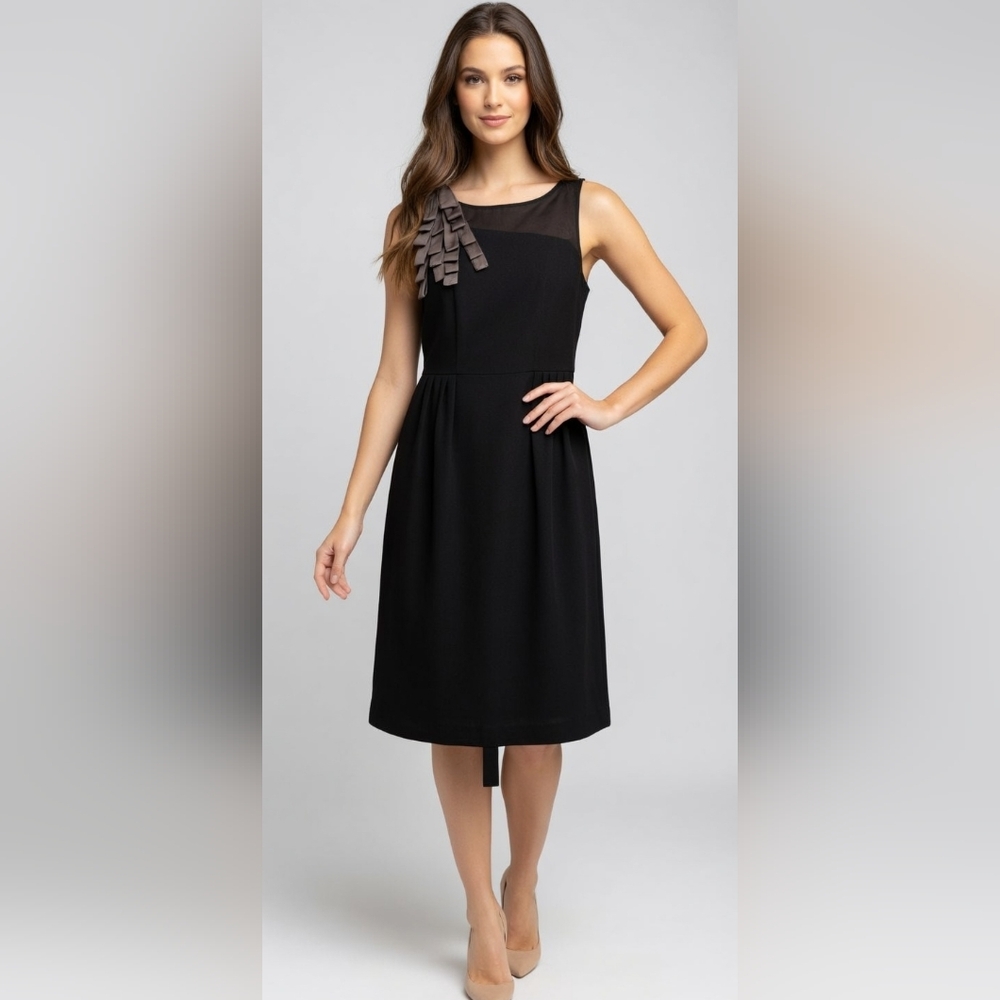Studio I BlackDress with Ribbon Detail